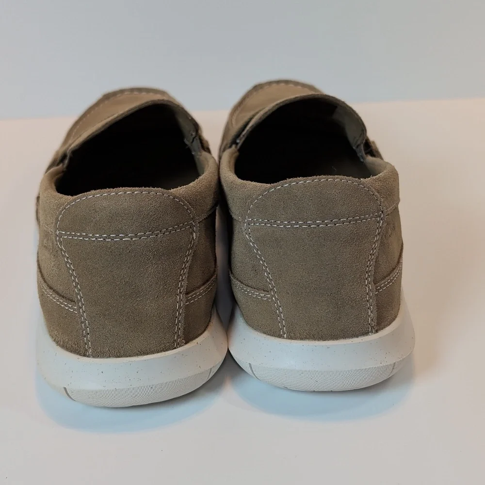 Clarks Men's Flexway Band Sand Suede Slip On Loafers Size 9.5